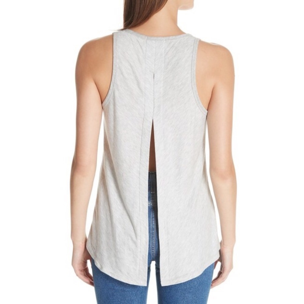 rag & bone Grey Kat Split-Back Tank (M) NWT - Picture 2 of 8